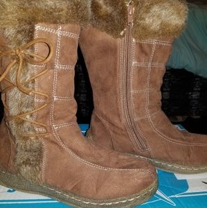 Fur boots